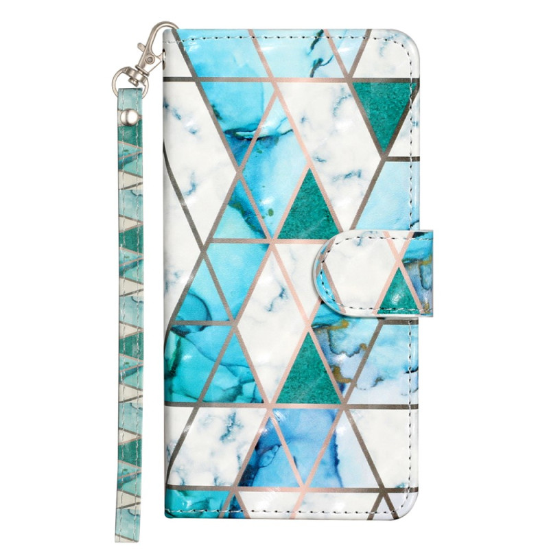 Funda con colgante
 Samsung Galaxy S25 FE Azul Mármol