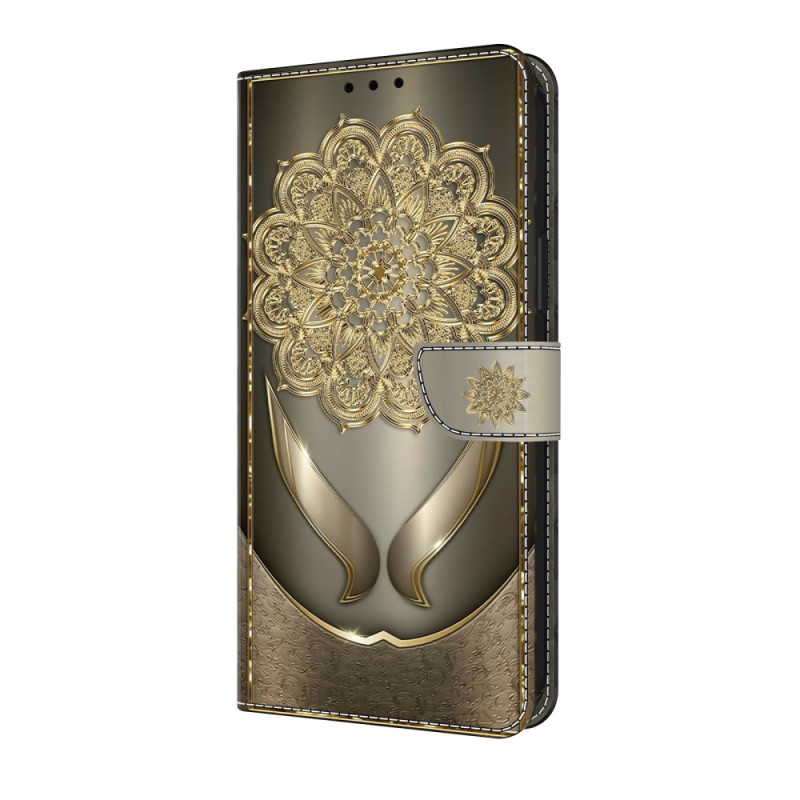 Samsung Galaxy S25 FE Funda Flores Doradas