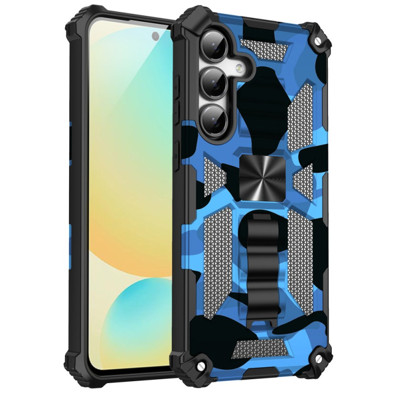 Samsung Galaxy S25 FE Funda con soporte y diseño de camuflaje