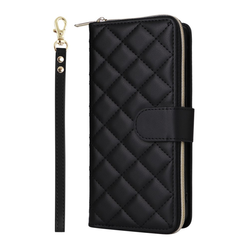 Funda acolchada Samsung Galaxy S25 FE con cordón y colgante
para el hombro