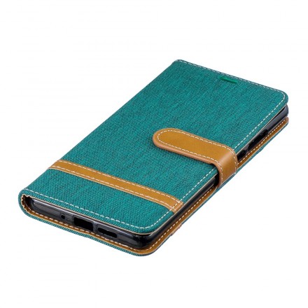 Funda de tela y colgante efecto cuero para Huawei P30 Pro
