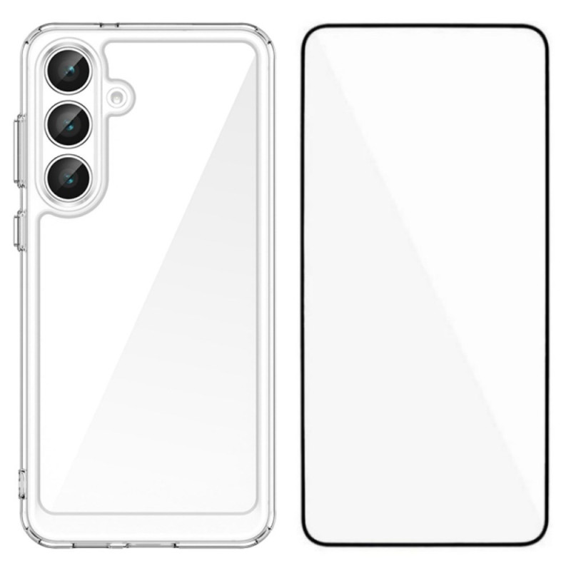 Samsung Galaxy S25 FE Funda transparente con protector de pantalla
