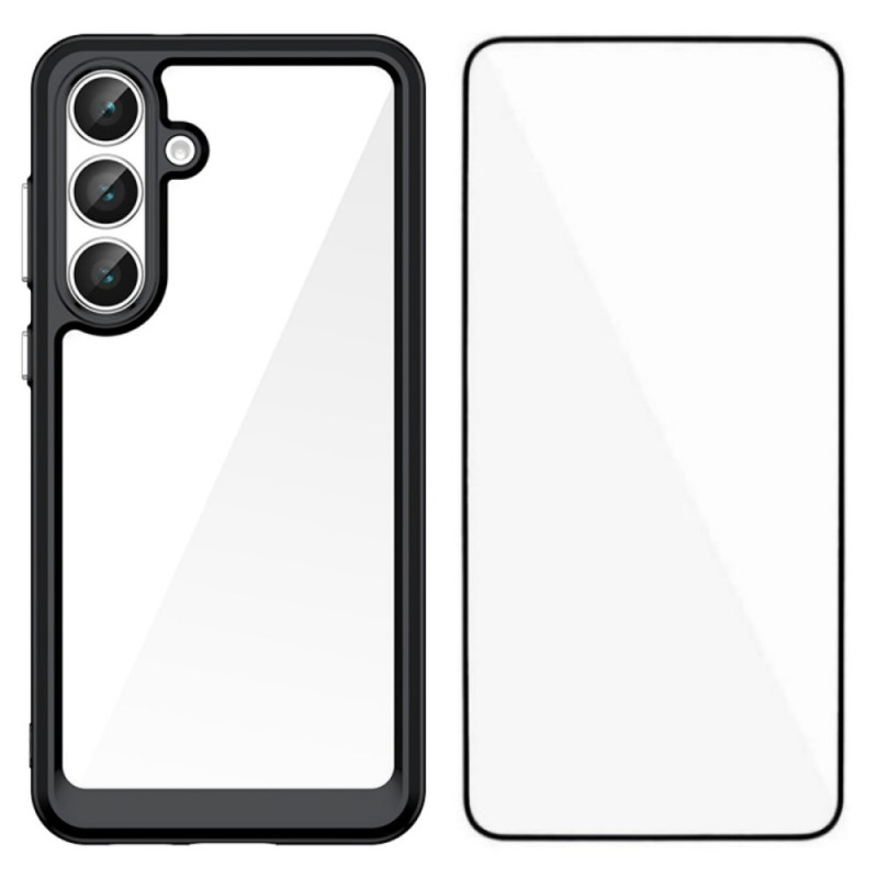 Funda híbrida Samsung Galaxy S25 FE con protector de pantalla