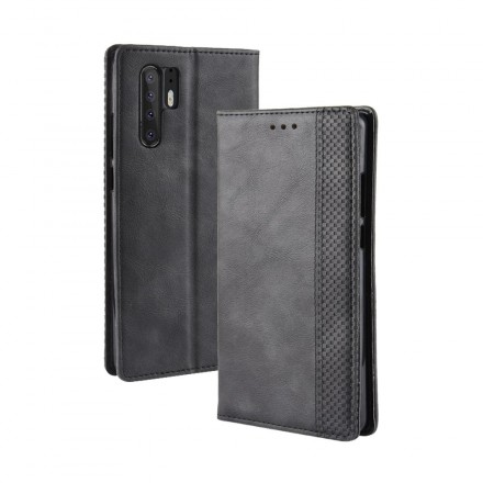 Funda Flip Cover Huawei P30 Pro Vintage Efecto Cuero Elegante
