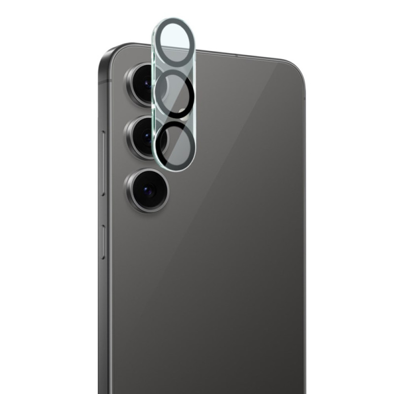 Lente protectora de cristal templado para Samsung Galaxy S25 FE (diseño circular negro) IMAK