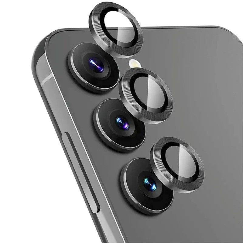Lentes protectoras para Samsung Galaxy S25 FE Textura metálica