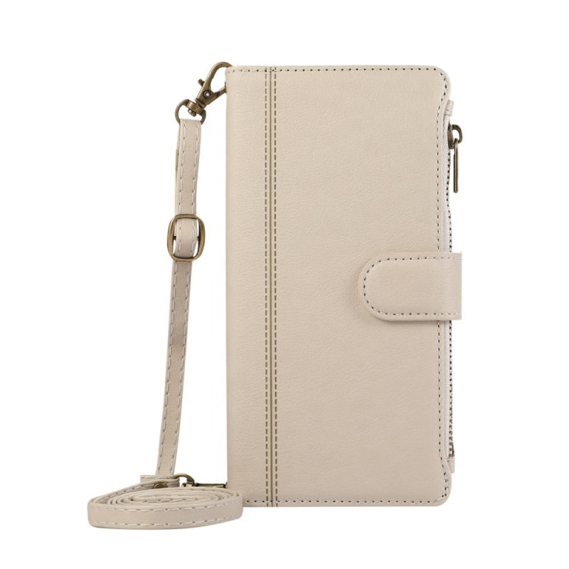 Xiaomi 14T Funda con cremallera para cartera con colgante
y bandolera