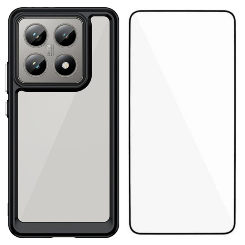 Xiaomi 14T Funda híbrida con protector de pantalla