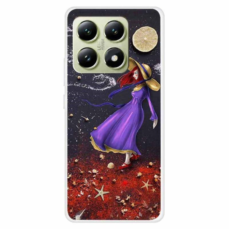 Coque Xiaomi 14T Fille à La lune