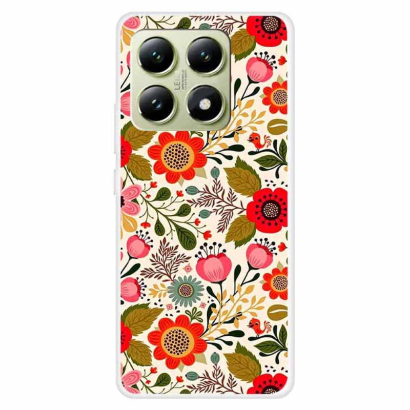Coque Xiaomi 14T Fleurs Colorées