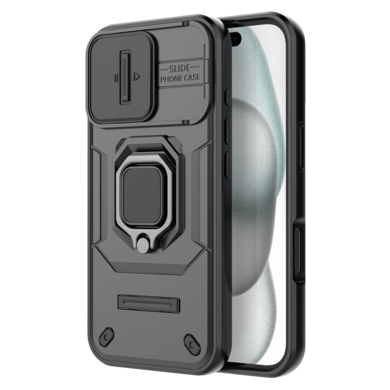 Funda resistente al anillo iPhone 17 con protector de cámara