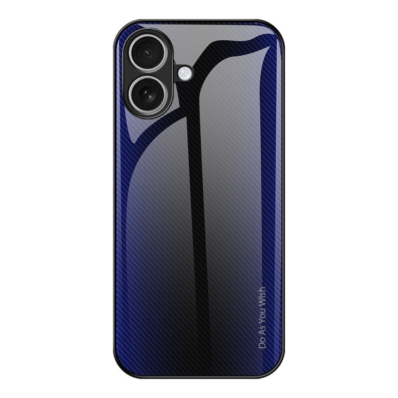 Funda iPhone 17 Cristal Templado Diseño Fibra Carbono