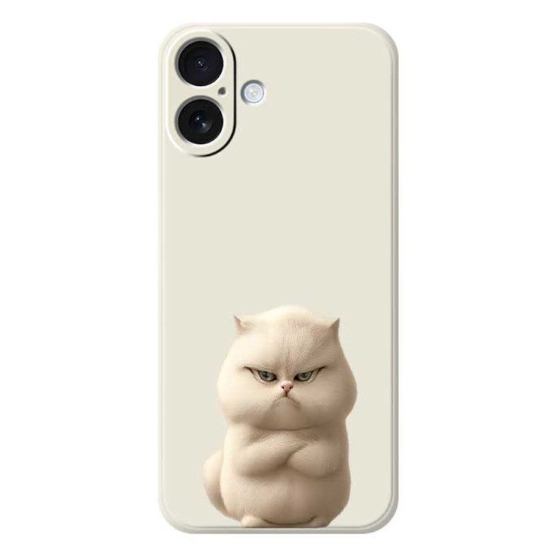 Funda iPhone 17 Liquid Silicone Angry Cat