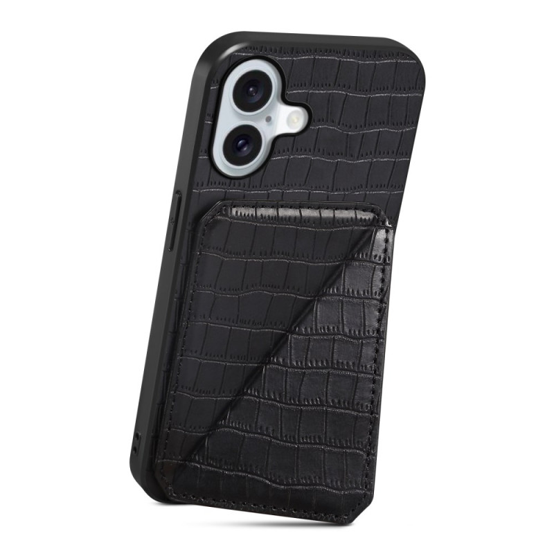 Funda iPhone 17 Funda de tarjeta efecto cocodrilo