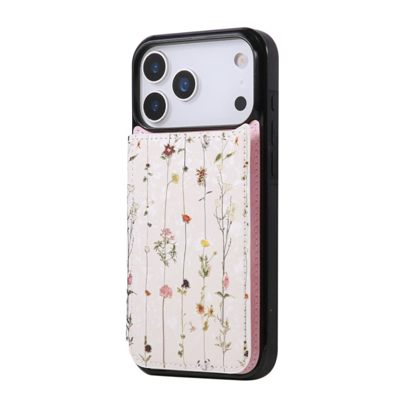 Funda rígida iPhone 17 Pro Card Funda
 Fleurettes