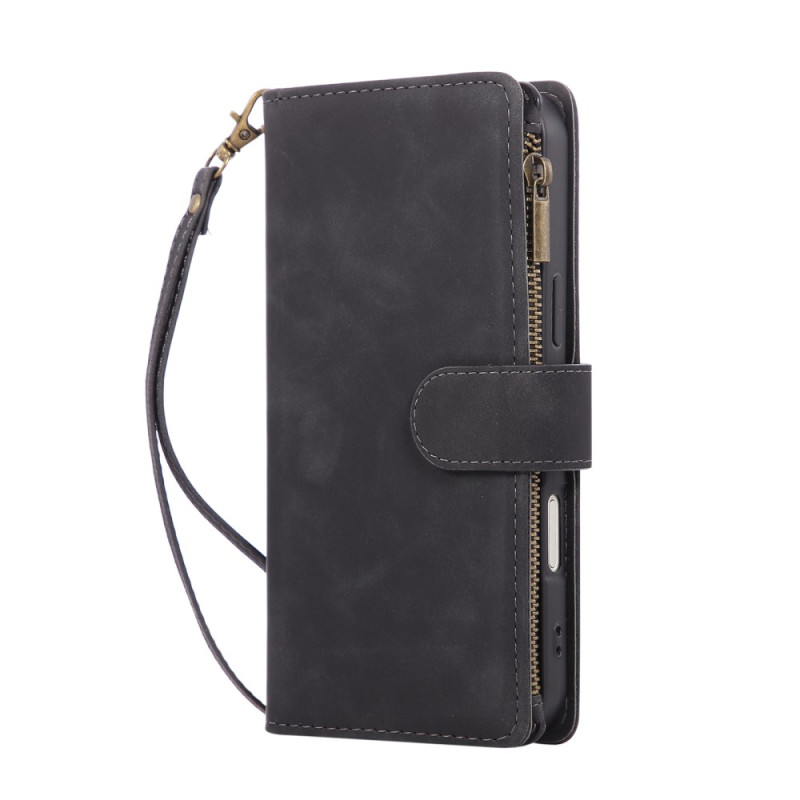 Funda para iPhone 17 Pro Cartera efecto gamuza