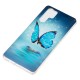 Huawei P30 Pro Funda Mariposa Azul Fluorescente