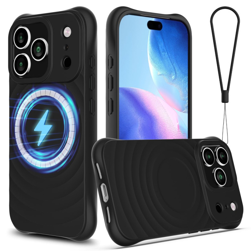 Funda MagSafe compatible con iPhone 17 Pro con cordón de seguridad