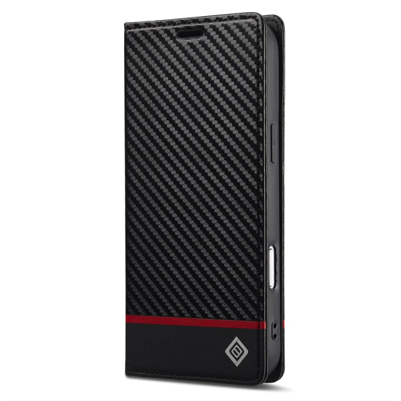 Flip Cover iPhone 17 Pro Fibra de Carbono LC.IMEEKE