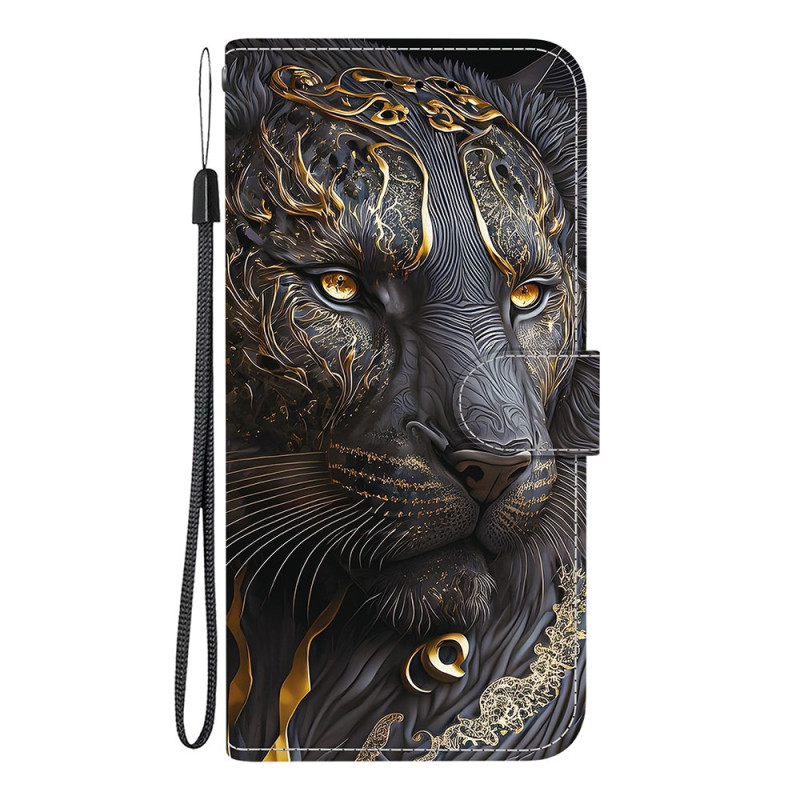 Xiaomi Redmi 15C 4G Lion Funda
 Negro y Oro