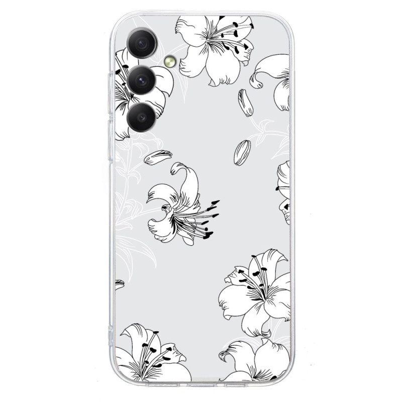 Samsung Galaxy A07 Funda Estampado Floral Blanco
