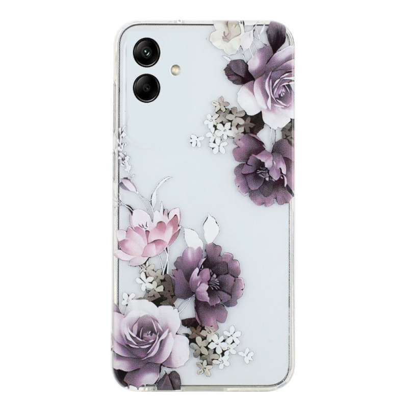 Funda Samsung Galaxy A07 Peonías Moradas