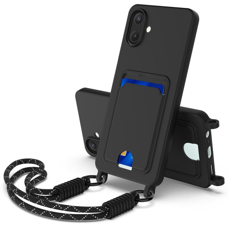 Funda de silicona con cordón para tarjeta Samsung Galaxy A07 4G