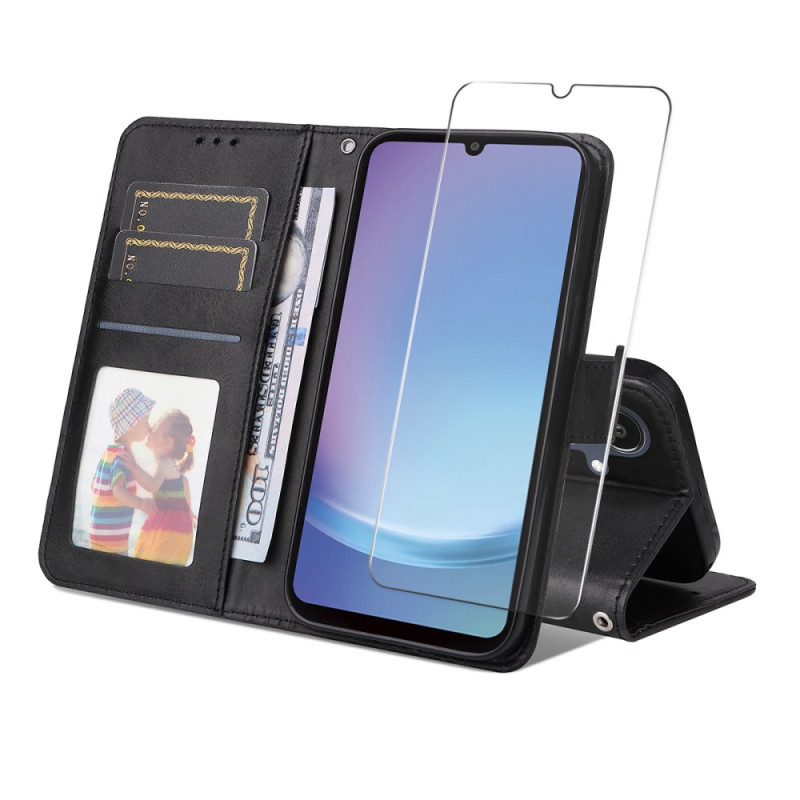 Funda de piel sintética Samsung Galaxy A07 con protector de pantalla