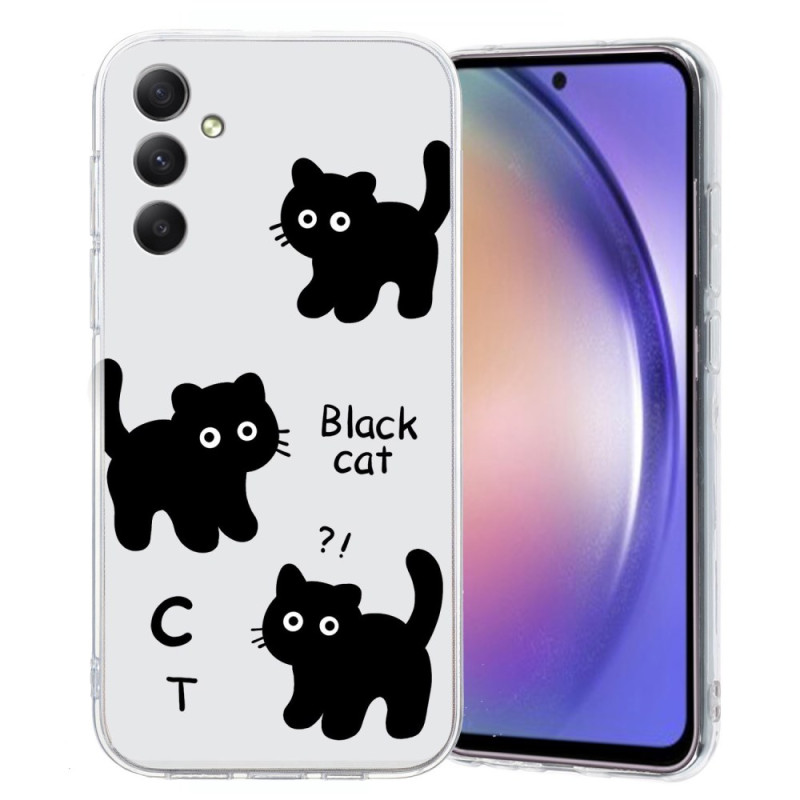Samsung Galaxy A17 5G Funda Gatos Negra