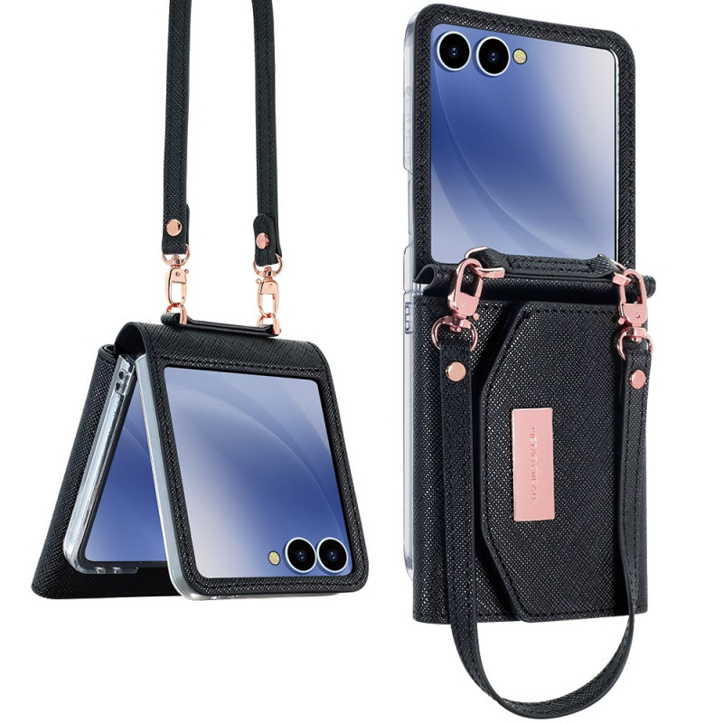 Samsung Galaxy Z Flip 7 Funda Cartera y Colgante