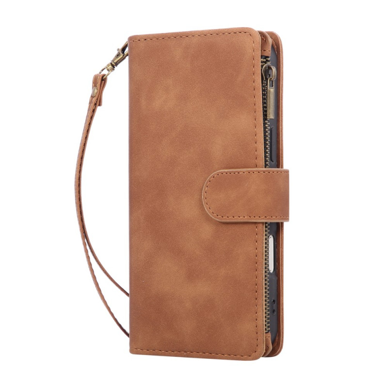 Funda para iPhone 17 Air Cartera efecto gamuza