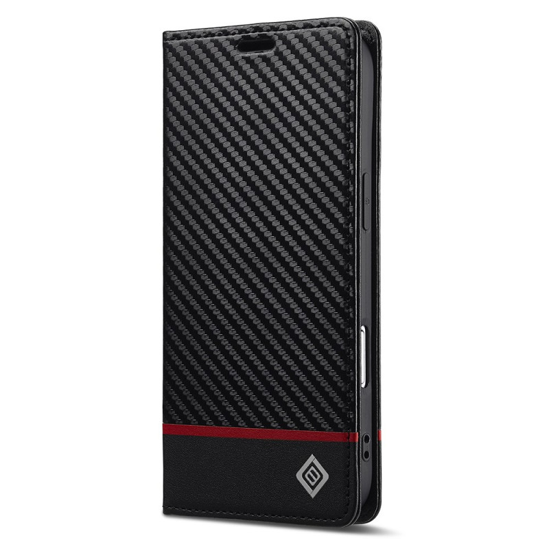 Flip Cover iPhone 17 Air Fibra de Carbono LC.IMEEKE