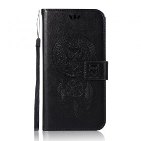 Funda de piel Samsung Galaxy J4 Plus Catchy Owl