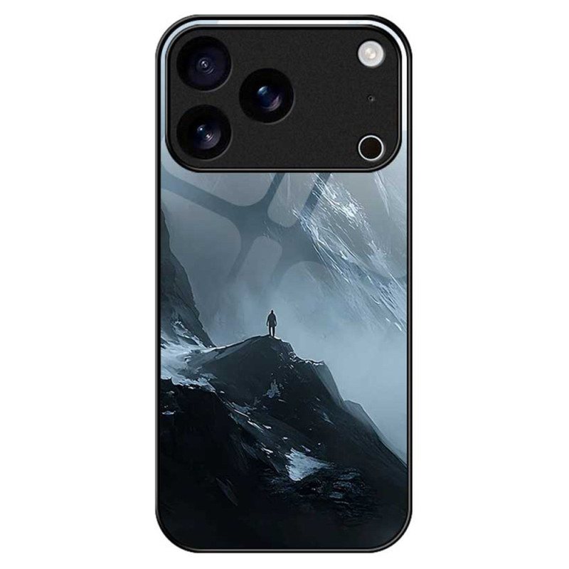 Funda iPhone 17 Pro Max Cristal Templado Diseño Celeste