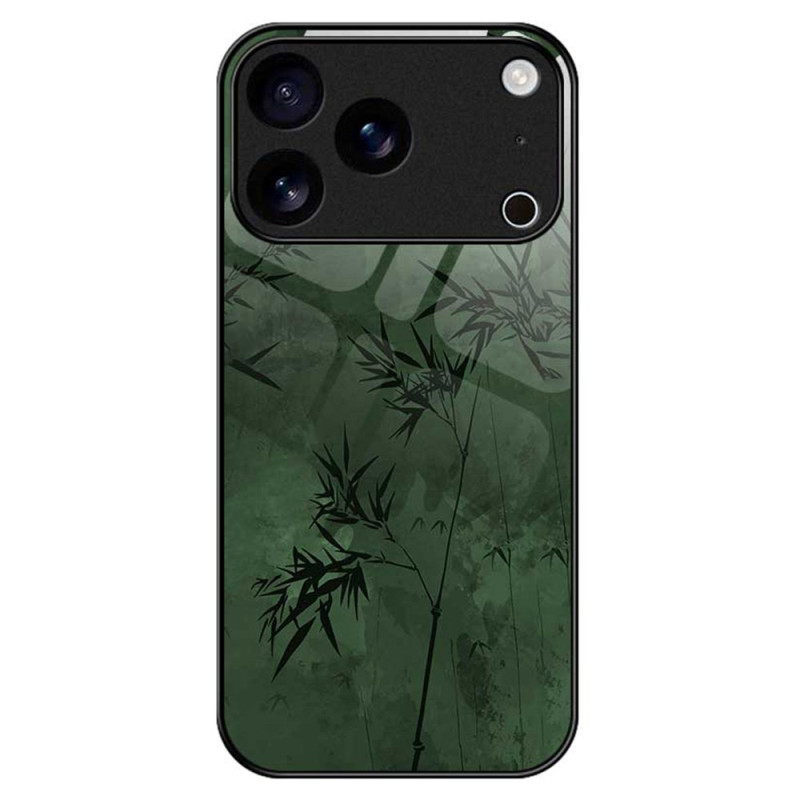 Funda iPhone 17 Pro Max Cristal Templado Tinta Floral