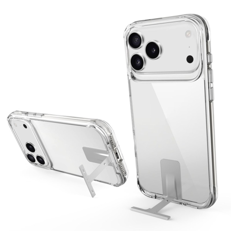 Funda transparente para iPhone 17 Pro Max con soporte