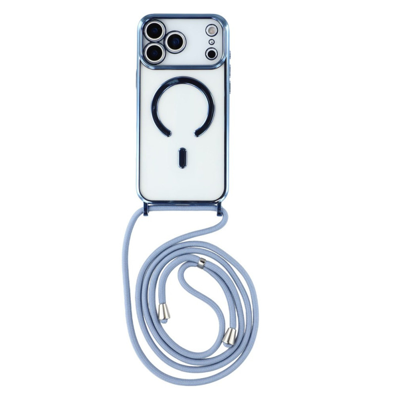 Funda de cuerda magnética transparente para iPhone 17 Pro Max