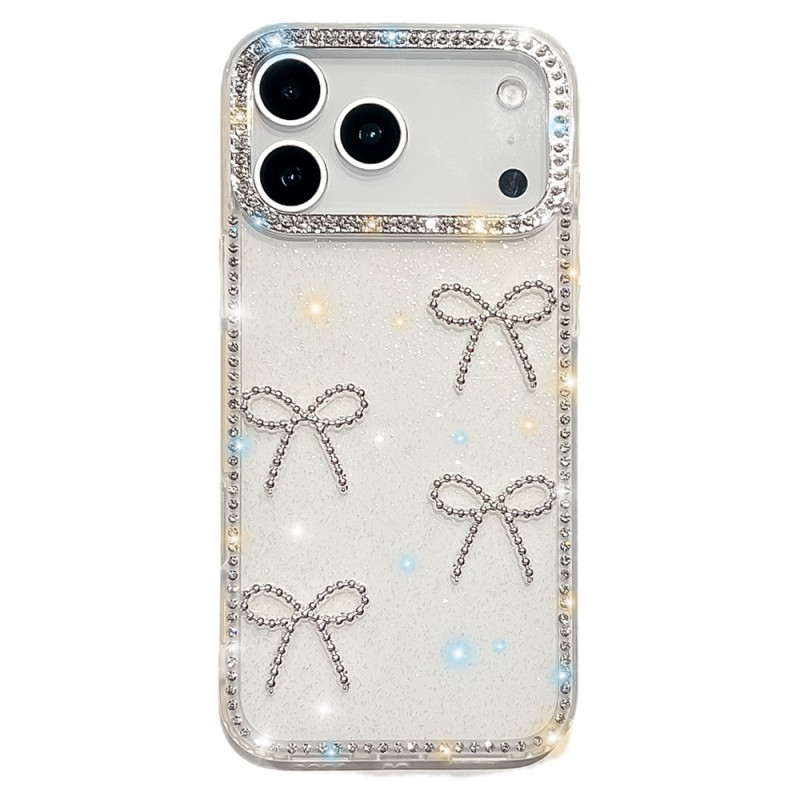 Funda decorada iPhone 17 Pro Max Mariposas y purpurina