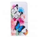 Funda Samsung Galaxy J4 Plus Pintada Mariposas y Flores