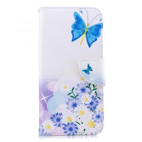 Funda Samsung Galaxy J4 Plus Pintada Mariposas y Flores