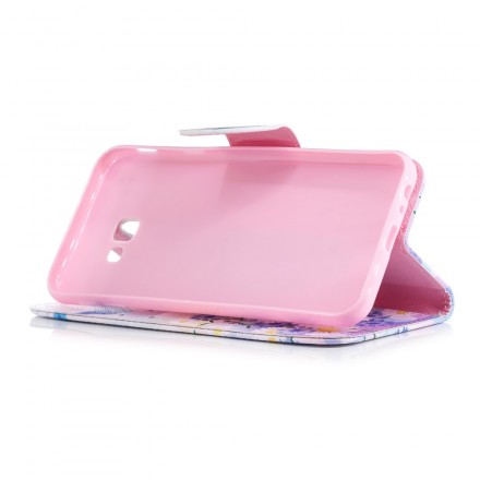 Funda Samsung Galaxy J4 Plus Pintada Mariposas y Flores Funda Samsung Galaxy J4 Plus Pintada Mariposas y Flores