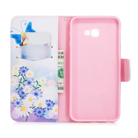 Funda Samsung Galaxy J4 Plus Pintada Mariposas y Flores Funda Samsung Galaxy J4 Plus Pintada Mariposas y Flores