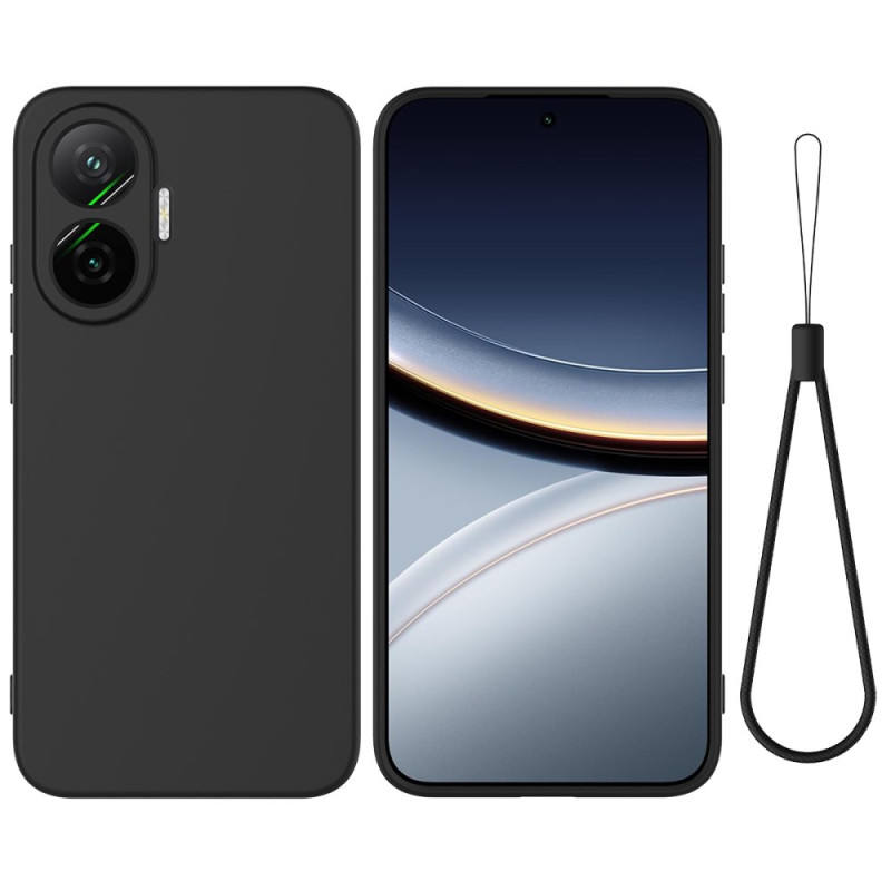 Poco F7 Liquid Funda de silicona con cordón