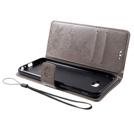 Funda Samsung Galaxy J4 Plus Mariposas y flores asiáticas