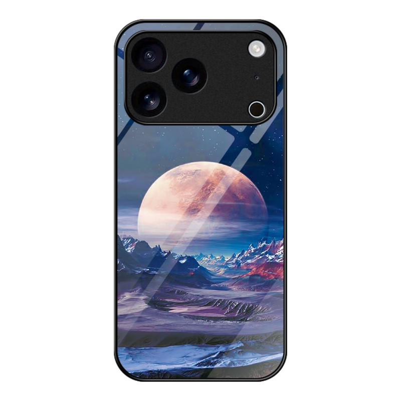 Funda iPhone 17 Pro Max Cristal Templado Planeta Blanco