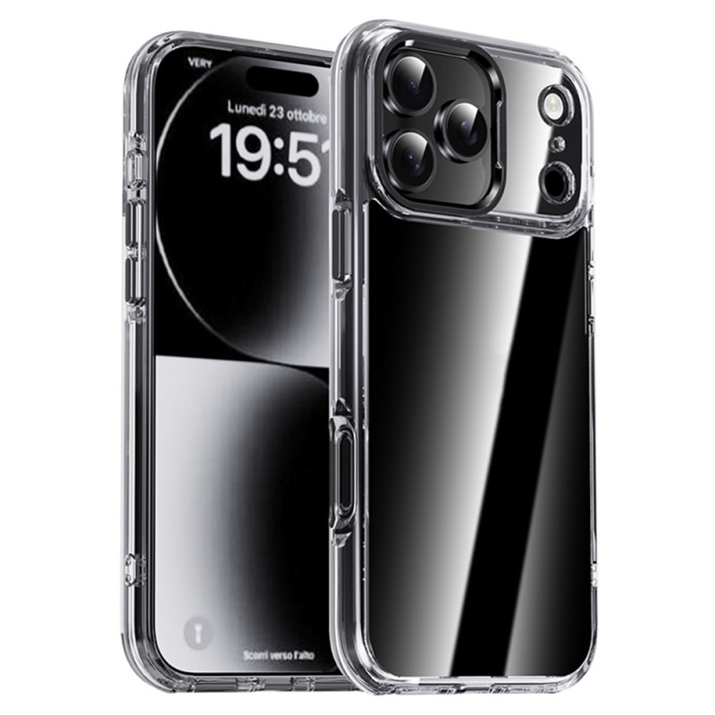 Funda para iPhone 17 Pro Max Transparente Metal Lens Frame IPAKY