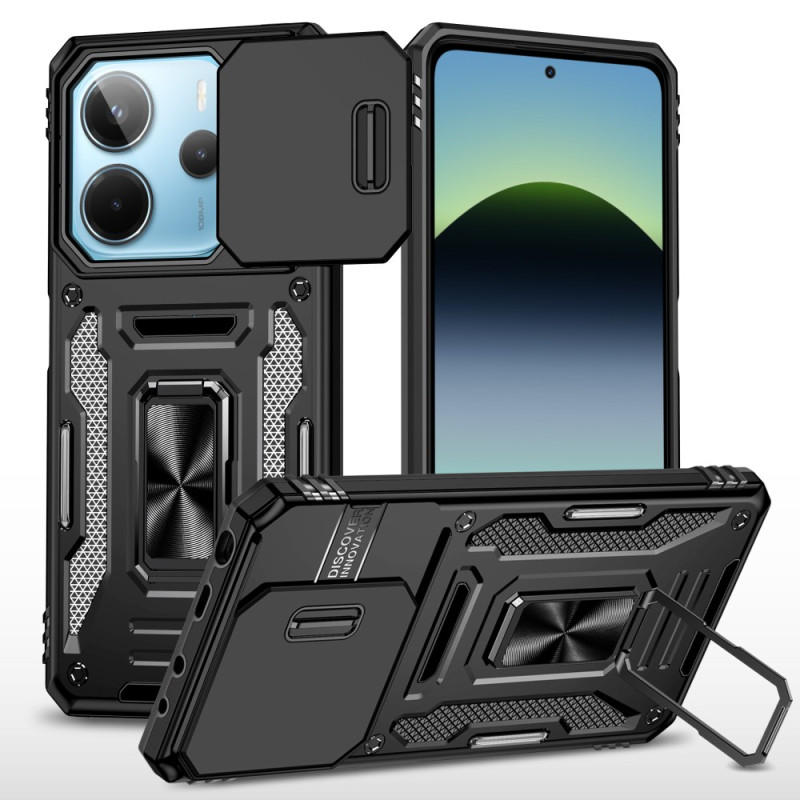 Xiaomi Redmi Note 14 5G Funda Ultra Resistente con Soporte y Protector de Lente