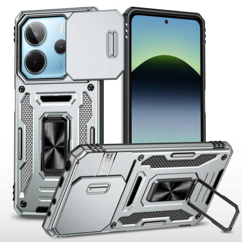 Xiaomi Redmi Note 14 5G Funda Ultra Resistente con Soporte y Protector de Lente