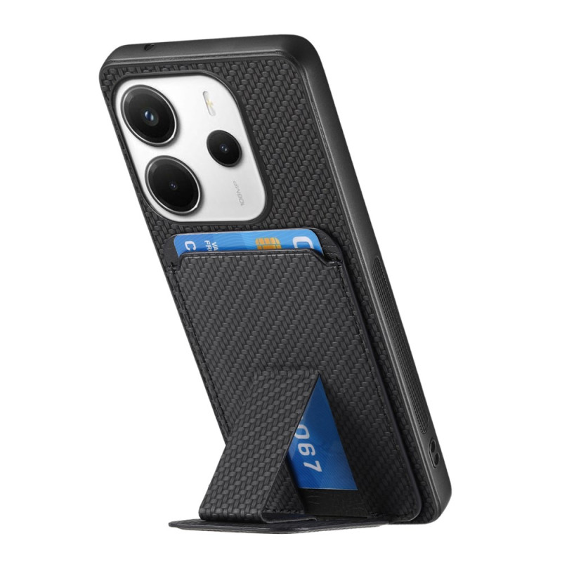Xiaomi Redmi Note 14 5G Card Funda
 Fibra de Carbono Textura