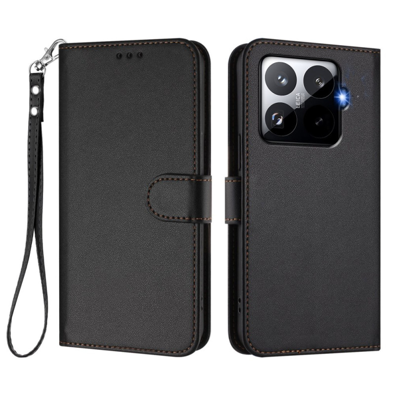 Xiaomi 15T Pro Funda de piel con colgante
